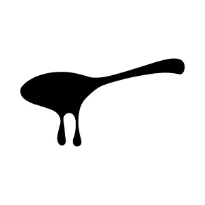 Abstract Flowing Silhouette Vector Icon