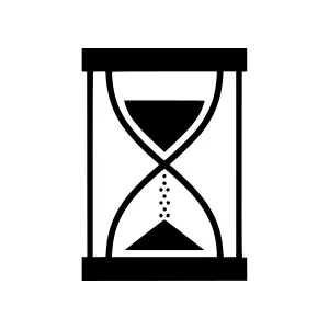 Hourglass Icon - Time Concept Vector
