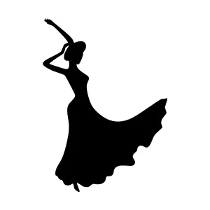 Flamenco Dancer Silhouette