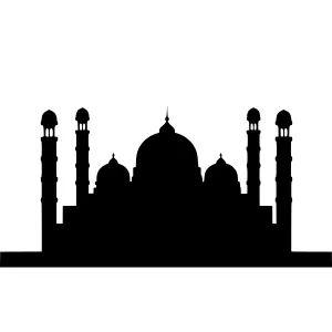 Black Silhouette Mosque - Islamic Architecture
