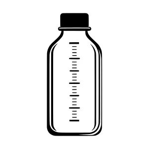 Bottle Outline - Measurement Graphic