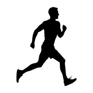 Running Silhouette - Athletic Runner Vector