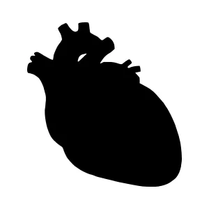 Heart Silhouette Vector Illustration