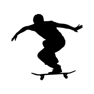 Skater Silhouette - Dynamic Action
