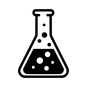 Laboratory Flask Icon - Scientific Illustration