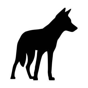 Silhouette Dog - Vector Animal Graphic