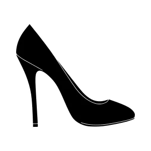 Black High Heel Shoe Silhouette