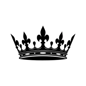 Black Crown Vector Illustration