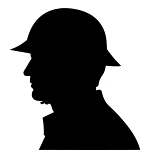 Silhouette Head Profile - Black Outline