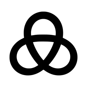 Black Infinity Symbol Icon - Loop Design