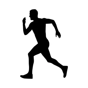 Silhouette Runner - Athletic Vector Graphic