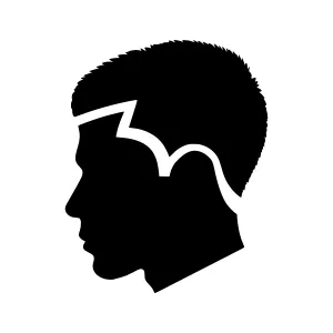 Silhouette Head Profile - Minimalist Graphic