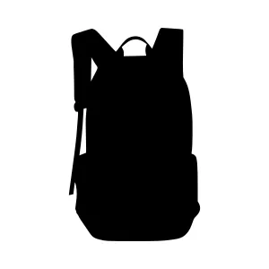 Silhouette Backpack Vector Graphic