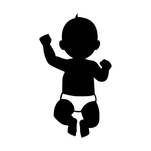Baby Silhouette - Minimalist Icon