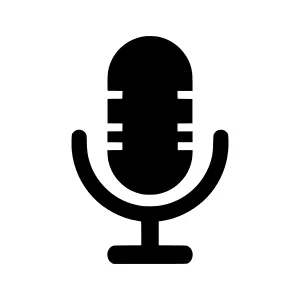 Microphone Icon - Simple Vector Illustration