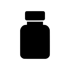 Bottle Icon - Simple Black Outline