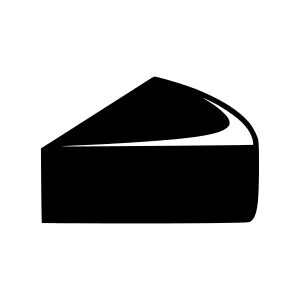 Slice of Cake - Simple Vector Icon