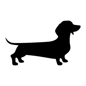 Dachshund Silhouette Vector Illustration