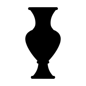 Black Vase Silhouette Icon