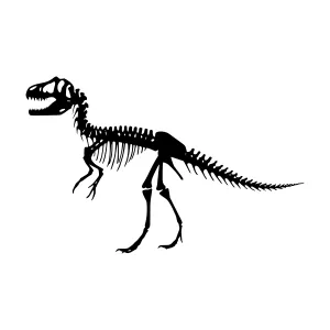 Dinosaur Skeleton Silhouette