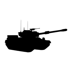 Tank Silhouette Vector Illustration