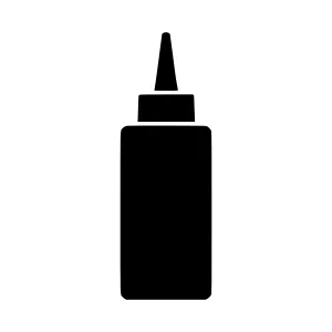 Black Bottle Icon - Simple Outline