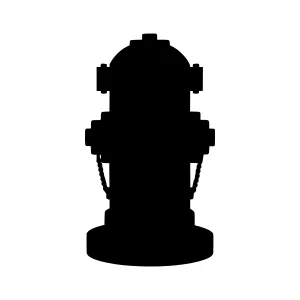 Fire Hydrant Silhouette Vector Graphic