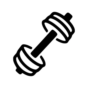 Dumbbell Icon - Fitness Vector Graphic