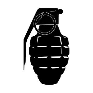Black Grenade Illustration - Vector Graphic