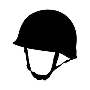 Silhouette Helmet - Military Headgear Vector