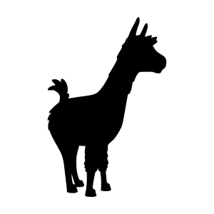 Silhouette Llama Vector Graphic