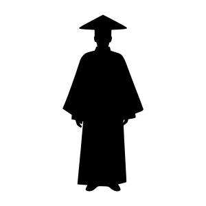 Chinese Scholar Silhouette
