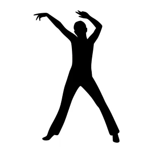 Silhouette Dancer - Dynamic Pose