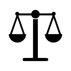 Balance Scale Icon - Vector Illustration