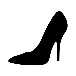Black High Heel Shoe Silhouette