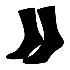 Black Sock Icon - Simple Vector Illustration