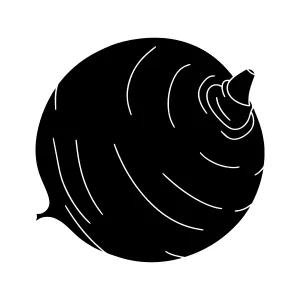 Black & White Spiral Vector Illustration