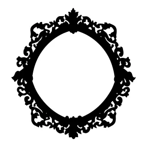 Black Ornamental Frame - Vintage Design