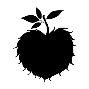 Black Berry Silhouette Vector Illustration