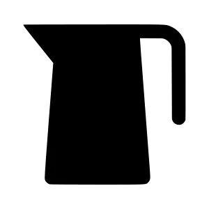 Black Pitcher Icon - Simple Silhouette