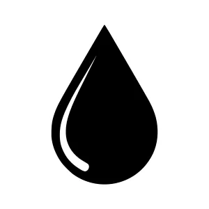 Water Drop Icon - Simple Vector Graphic