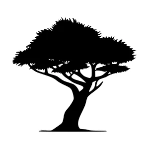 Silhouette Tree Vector Illustration