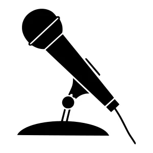Microphone Icon - Vector Illustration