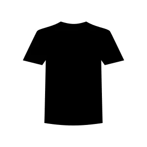 Black T-Shirt Silhouette Vector Icon