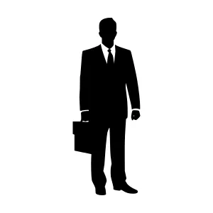 Silhouette Businessman - Professional Icon