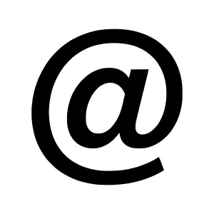 Email Icon - Black Outline Vector