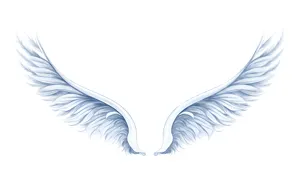 Blue Angel Wings - Digital Illustration