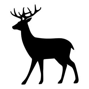 Silhouette Deer Graphic Vector Icon