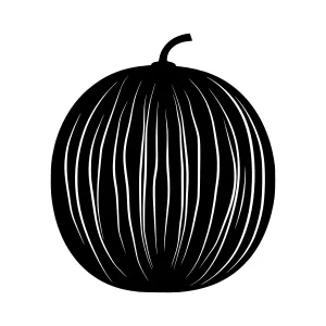 Black Silhouette Melon Icon