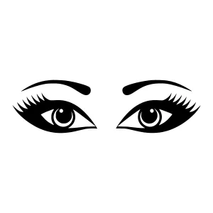 Black Eye Illustration - Minimalist Design
